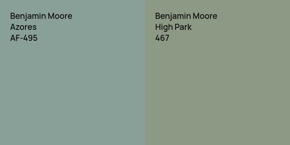 Benjamin Moore Azores vs. Benjamin Moore High Park