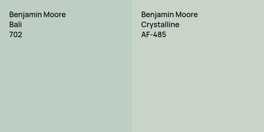 Benjamin Moore Bali vs. Benjamin Moore Crystalline