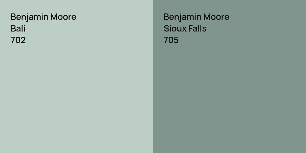 Benjamin Moore Bali vs. Benjamin Moore Sioux Falls