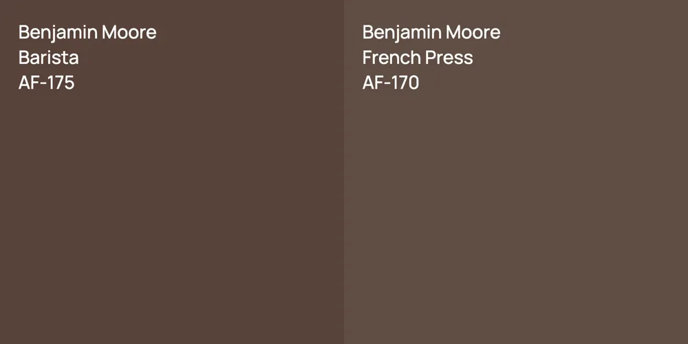 Benjamin Moore Barista vs. Benjamin Moore French Press comparison