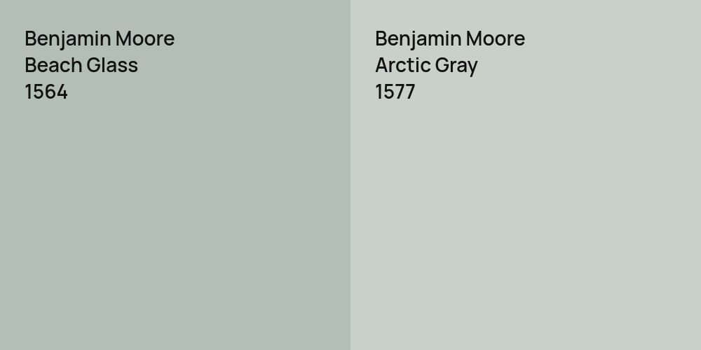 Benjamin Moore Beach Glass vs. Benjamin Moore Arctic Gray