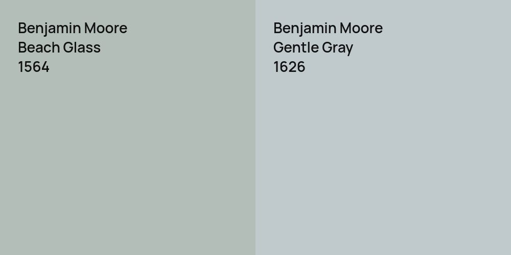 Benjamin Moore Beach Glass vs. Benjamin Moore Gentle Gray