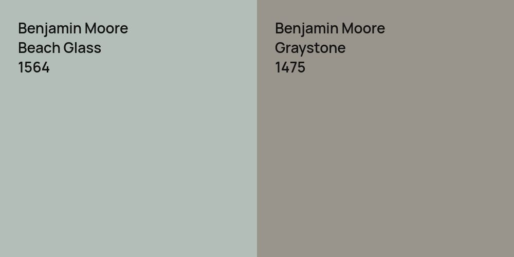 Benjamin Moore Beach Glass vs. Benjamin Moore Graystone