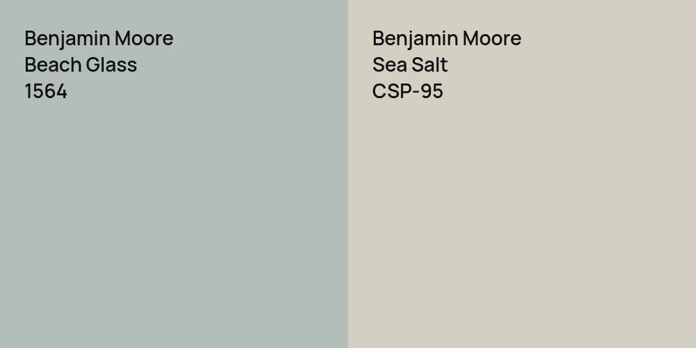 Benjamin Moore Beach Glass vs. Benjamin Moore Sea Salt