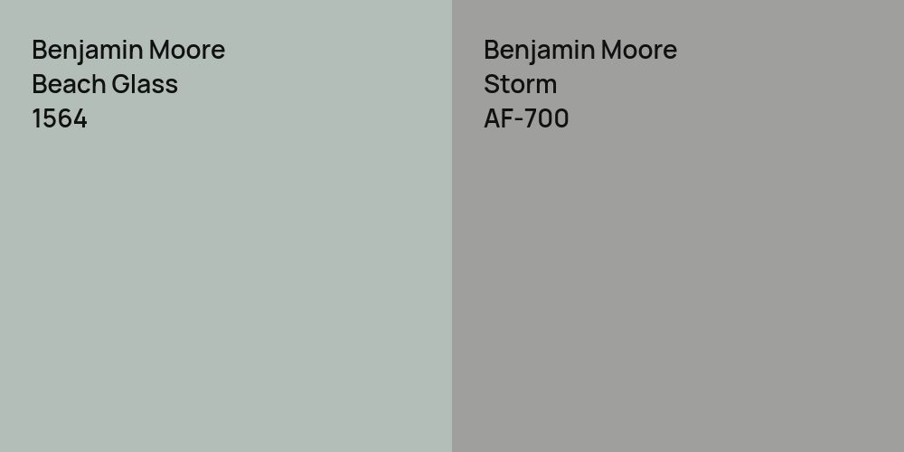 Benjamin Moore Beach Glass vs. Benjamin Moore Storm