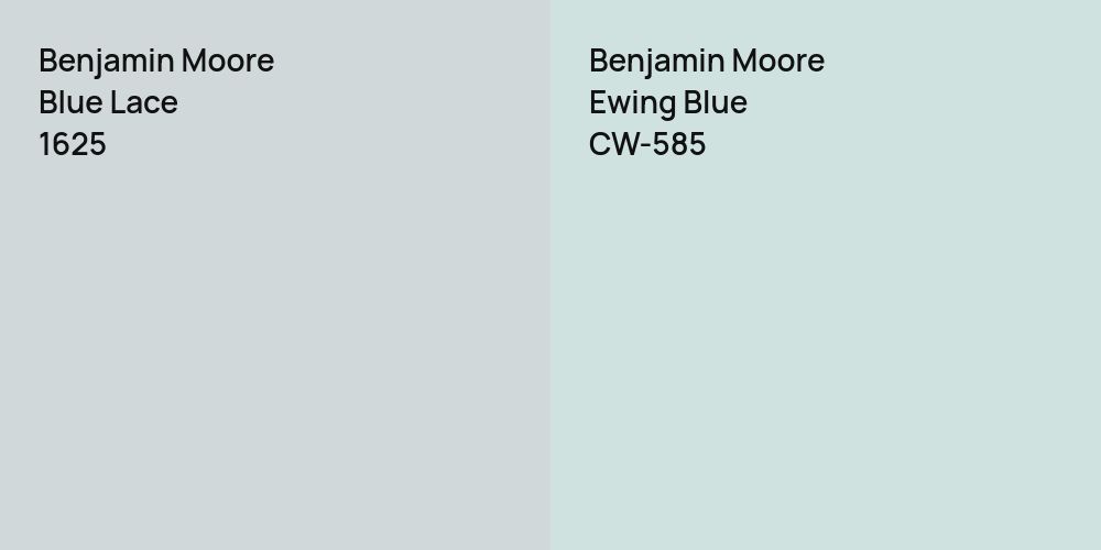 Benjamin Moore Blue Lace vs. Benjamin Moore Ewing Blue