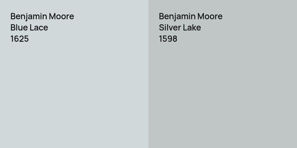 Benjamin Moore Blue Lace vs. Benjamin Moore Silver Lake