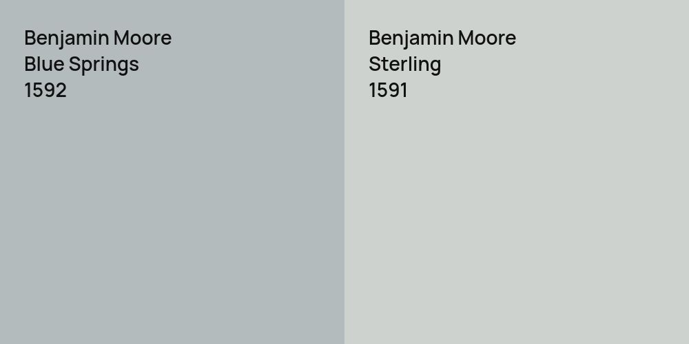 Benjamin Moore Blue Springs vs. Benjamin Moore Sterling