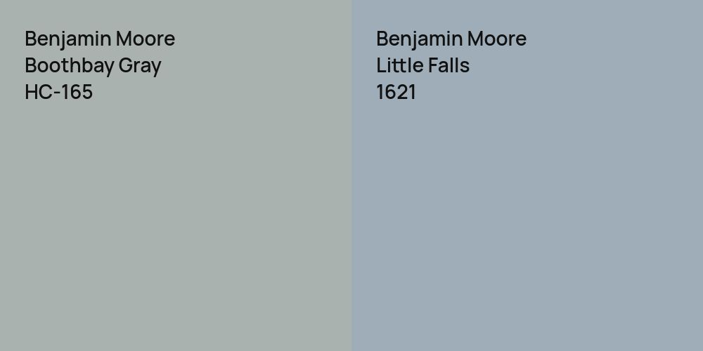 Benjamin Moore Boothbay Gray vs. Benjamin Moore Little Falls