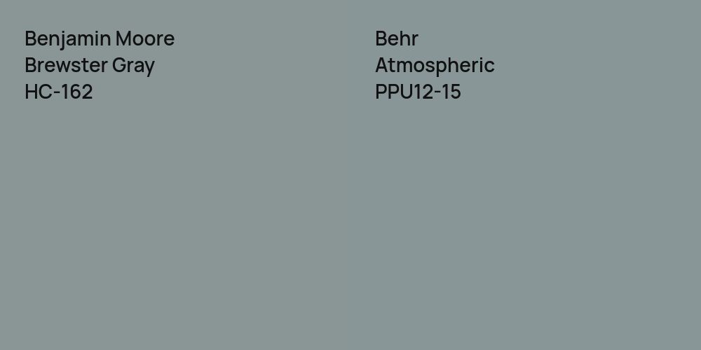 Benjamin Moore Brewster Gray vs. Behr Atmospheric