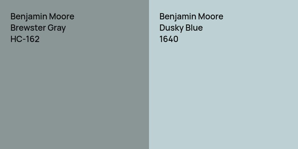 Benjamin Moore Brewster Gray vs. Benjamin Moore Dusky Blue