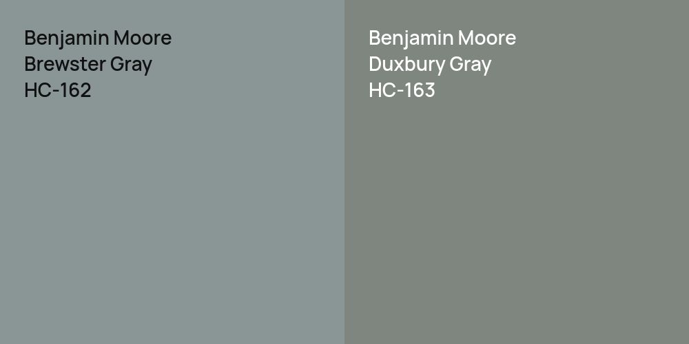 Benjamin Moore Brewster Gray vs. Benjamin Moore Duxbury Gray