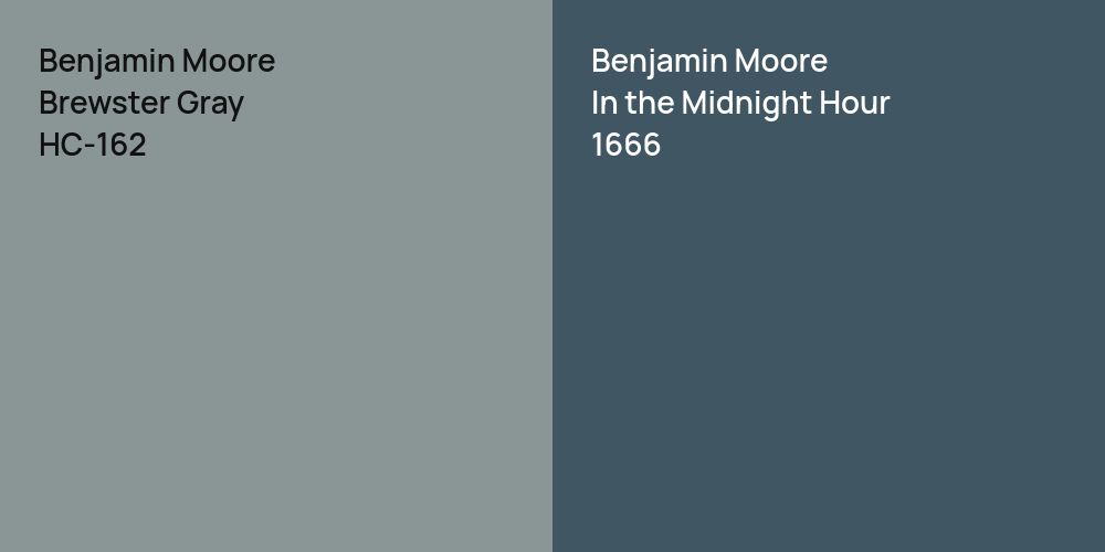 Benjamin Moore Brewster Gray vs. Benjamin Moore In the Midnight Hour