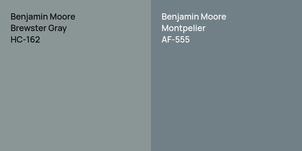 Benjamin Moore Brewster Gray vs. Benjamin Moore Montpelier