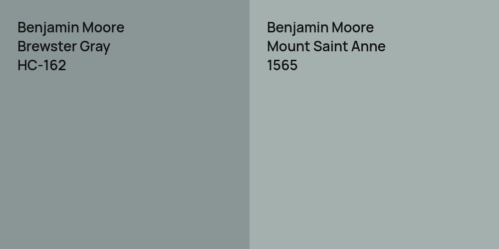 Benjamin Moore Brewster Gray vs. Benjamin Moore Mount Saint Anne