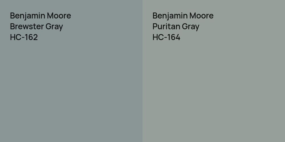 Benjamin Moore Brewster Gray vs. Benjamin Moore Puritan Gray