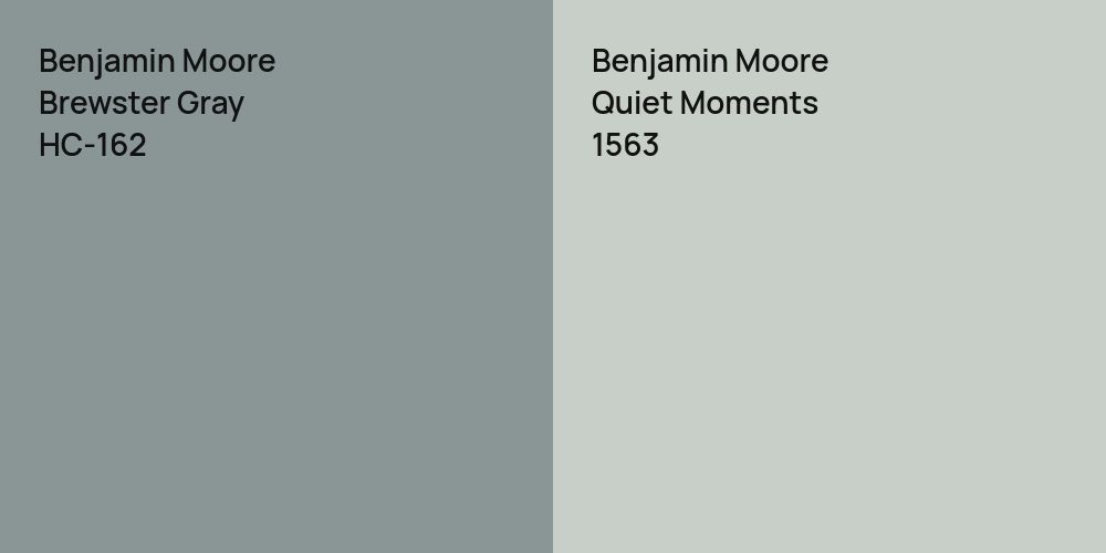 Benjamin Moore Brewster Gray vs. Benjamin Moore Quiet Moments