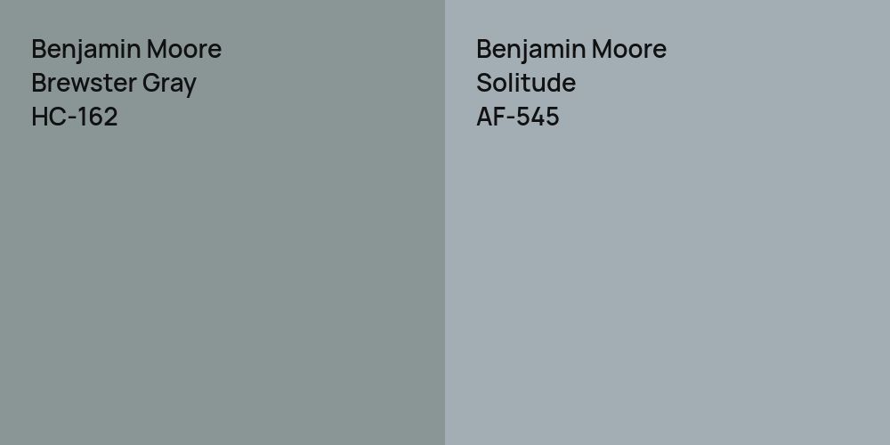 Benjamin Moore Brewster Gray vs. Benjamin Moore Solitude