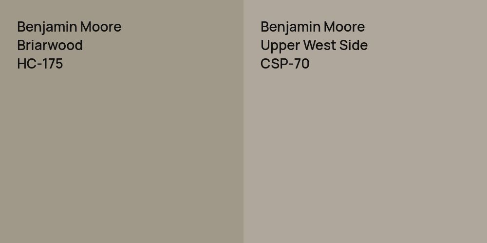 Benjamin Moore Briarwood vs. Benjamin Moore Upper West Side