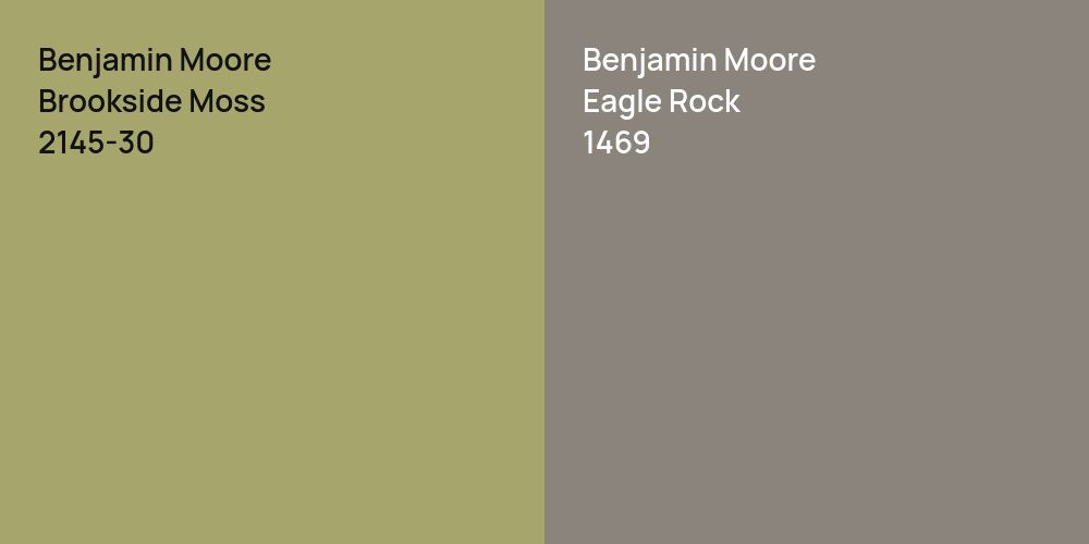 Benjamin Moore Brookside Moss vs. Benjamin Moore Eagle Rock