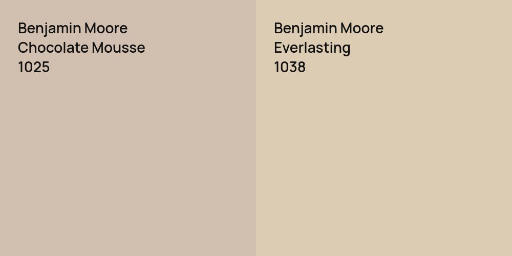 Benjamin Moore Chocolate Mousse vs. Benjamin Moore Everlasting