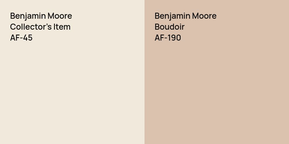 Benjamin Moore Collector's Item vs. Benjamin Moore Boudoir