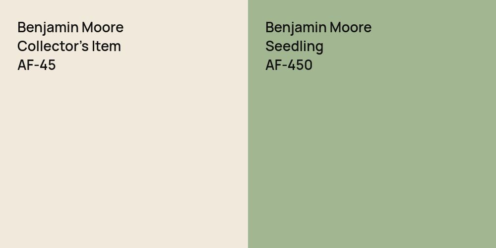 Benjamin Moore Collector's Item vs. Benjamin Moore Seedling