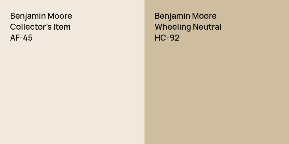 Benjamin Moore Collector's Item vs. Benjamin Moore Wheeling Neutral