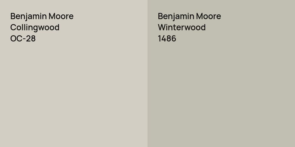 Benjamin Moore Collingwood vs. Benjamin Moore Winterwood