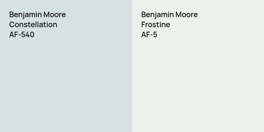 Benjamin Moore Constellation vs. Benjamin Moore Frostine