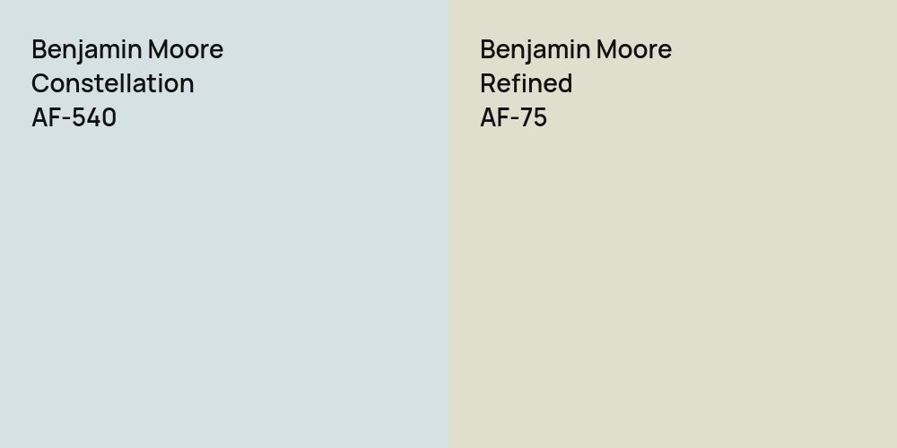 Benjamin Moore Constellation vs. Benjamin Moore Refined