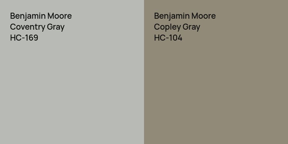 Benjamin Moore Coventry Gray vs. Benjamin Moore Copley Gray