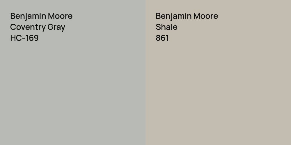 Benjamin Moore Coventry Gray vs. Benjamin Moore Shale