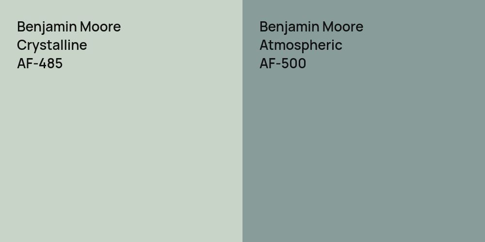 Benjamin Moore Crystalline vs. Benjamin Moore Atmospheric