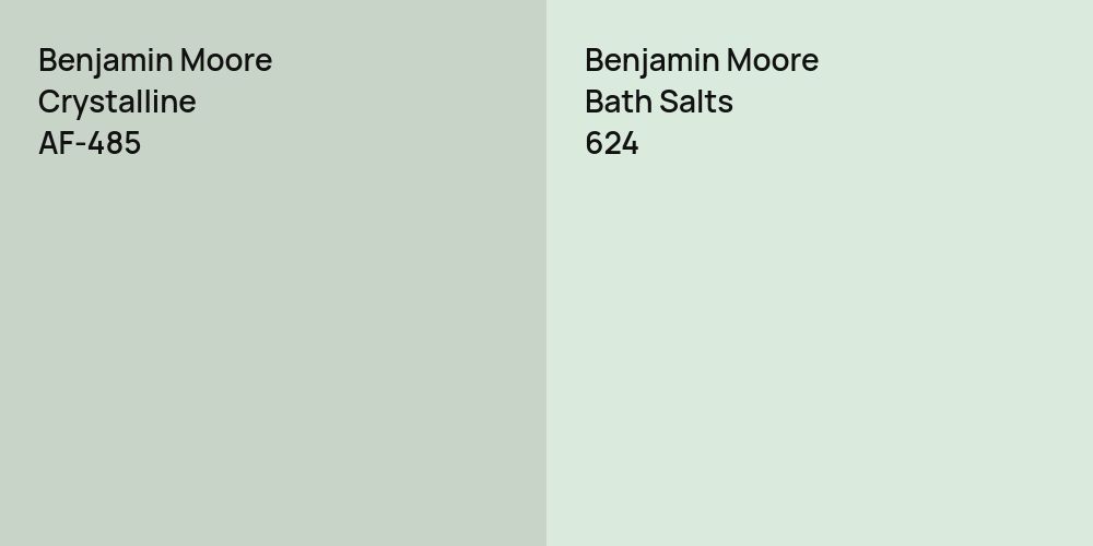 Benjamin Moore Crystalline vs. Benjamin Moore Bath Salts