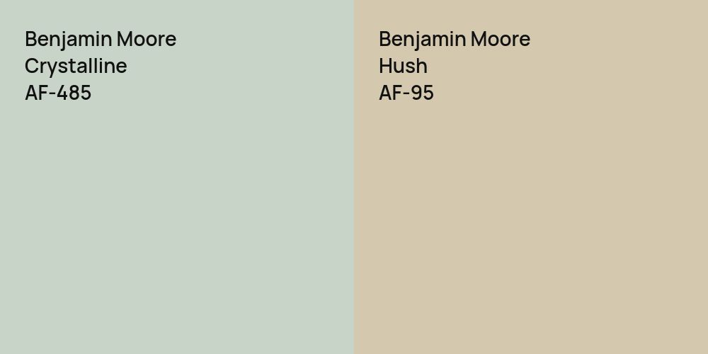 Benjamin Moore Crystalline vs. Benjamin Moore Hush