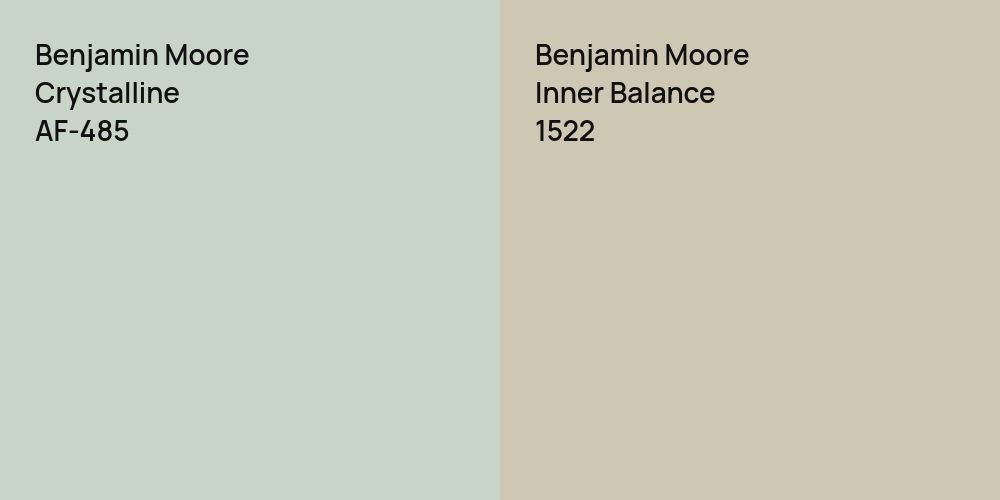 Benjamin Moore Crystalline vs. Benjamin Moore Inner Balance