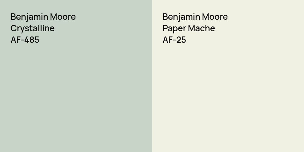 Benjamin Moore Crystalline vs. Benjamin Moore Paper Mache