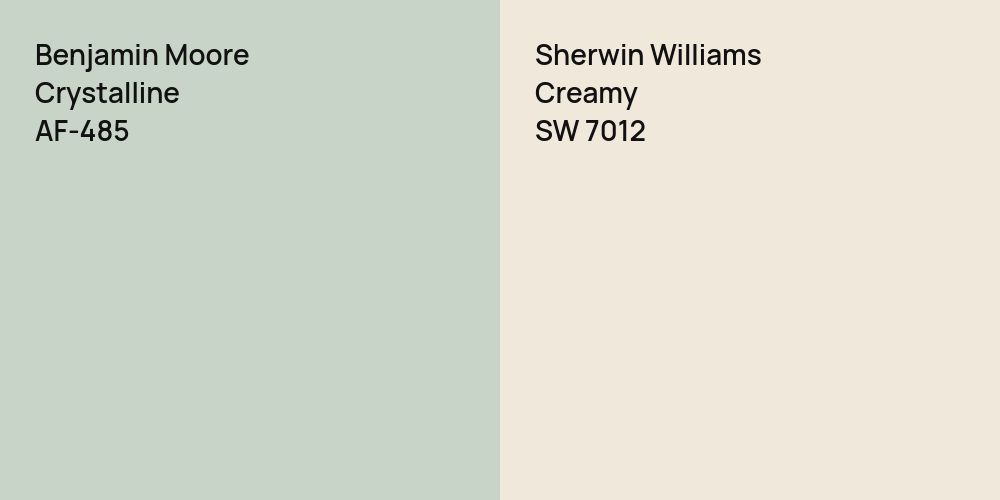 Benjamin Moore Crystalline vs. Sherwin Williams Creamy