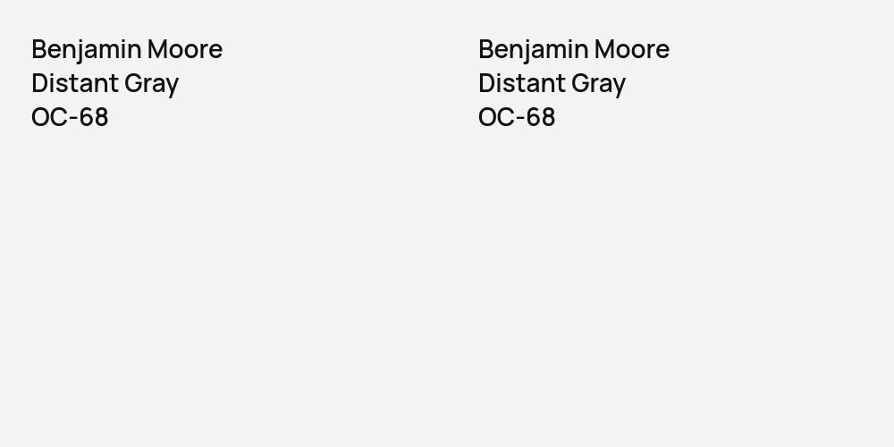 Benjamin Moore Distant Gray vs. Benjamin Moore Distant Gray