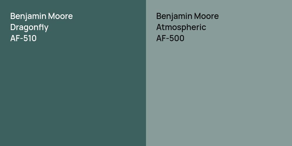 Benjamin Moore Dragonfly vs. Benjamin Moore Atmospheric