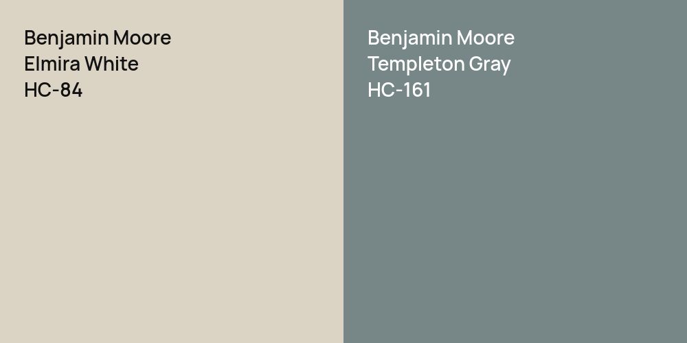 Benjamin Moore Elmira White vs. Benjamin Moore Templeton Gray