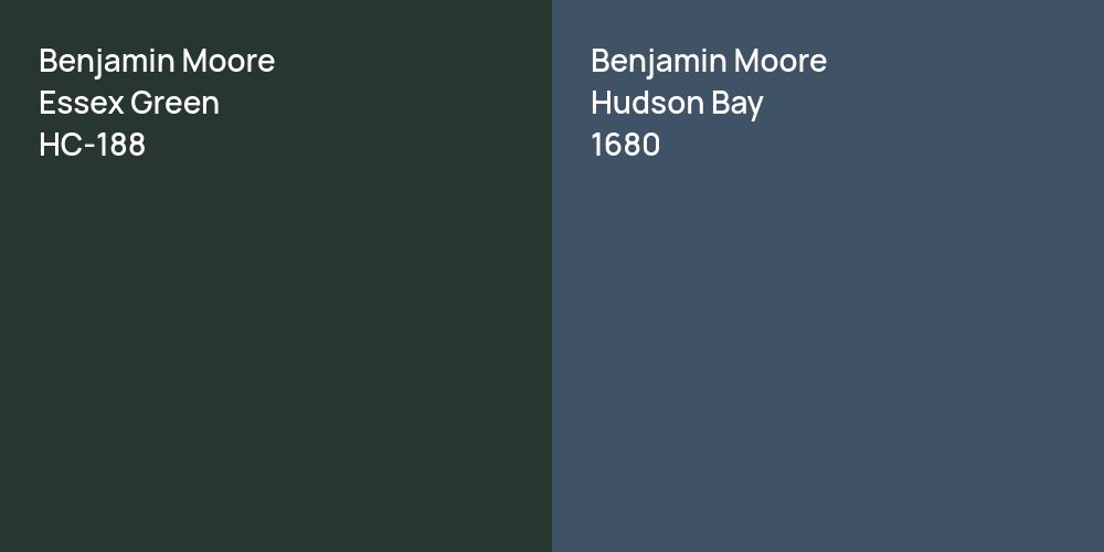 Benjamin Moore Essex Green vs. Benjamin Moore Hudson Bay