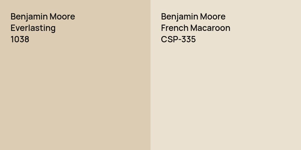 Benjamin Moore Everlasting vs. Benjamin Moore French Macaroon