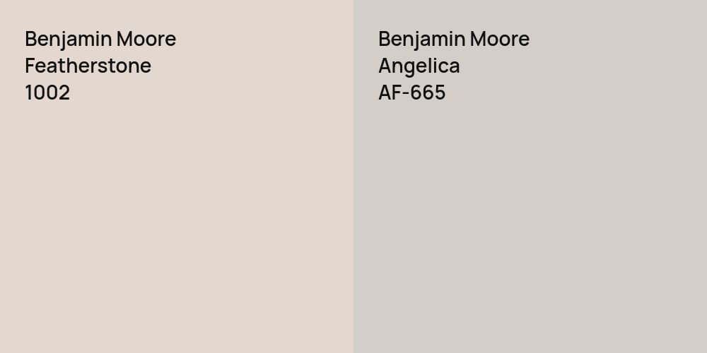 Benjamin Moore Featherstone vs. Benjamin Moore Angelica