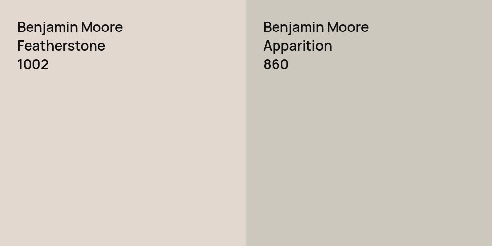 Benjamin Moore Featherstone vs. Benjamin Moore Apparition