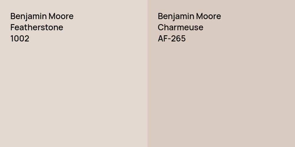 Benjamin Moore Featherstone vs. Benjamin Moore Charmeuse