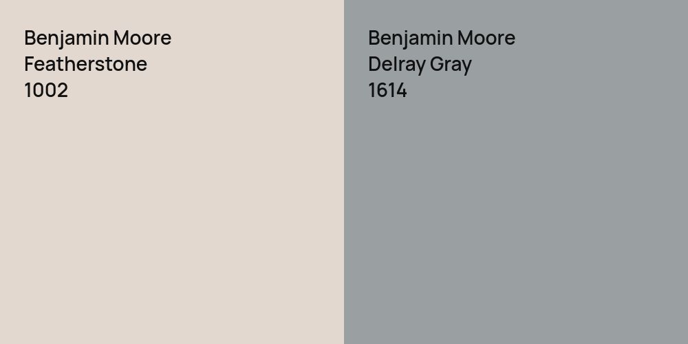 Benjamin Moore Featherstone vs. Benjamin Moore Delray Gray