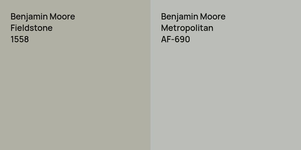 Benjamin Moore Fieldstone vs. Benjamin Moore Metropolitan