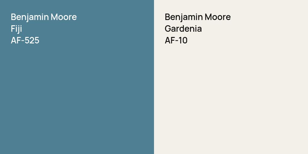 Benjamin Moore Fiji vs. Benjamin Moore Gardenia